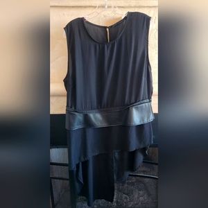 Black asymmetrical top, New York & Company, size XXL